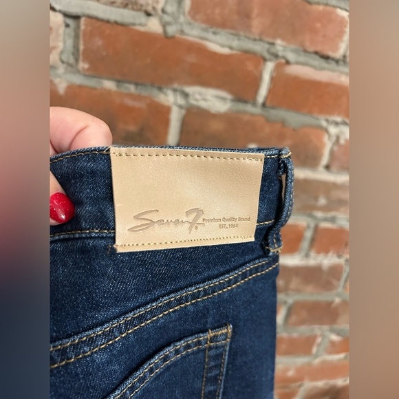 Seven7 Dark Straight Leg Jeand Size 12 - Picture 9 of 11